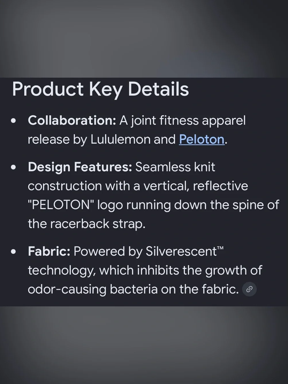 Like new Lululemon x Peloton Swiftly Tech Tank